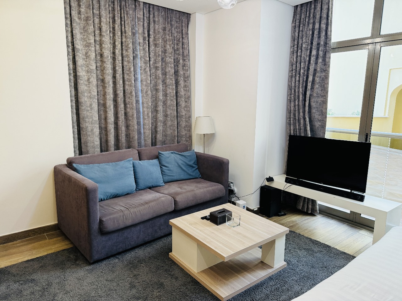 Furnished living room in Barsha Heights, Dubai